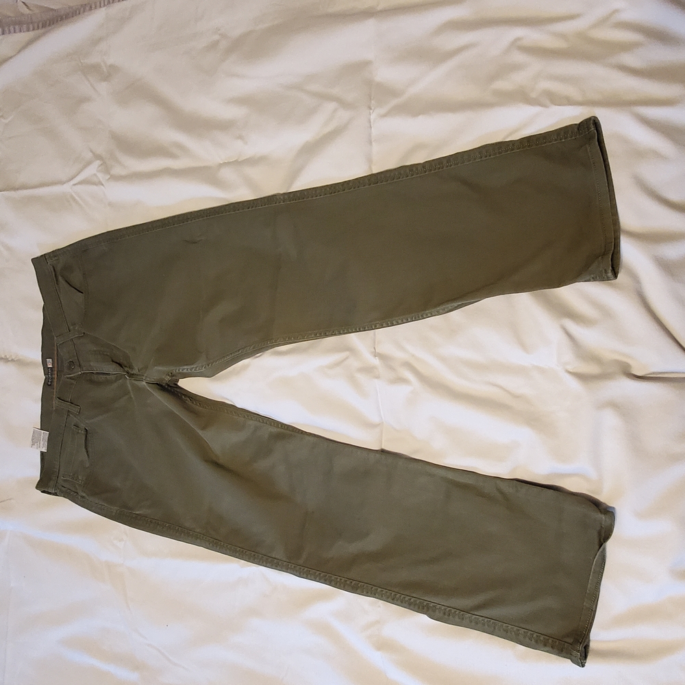 Olive Green Dockers Straight-Leg Pants